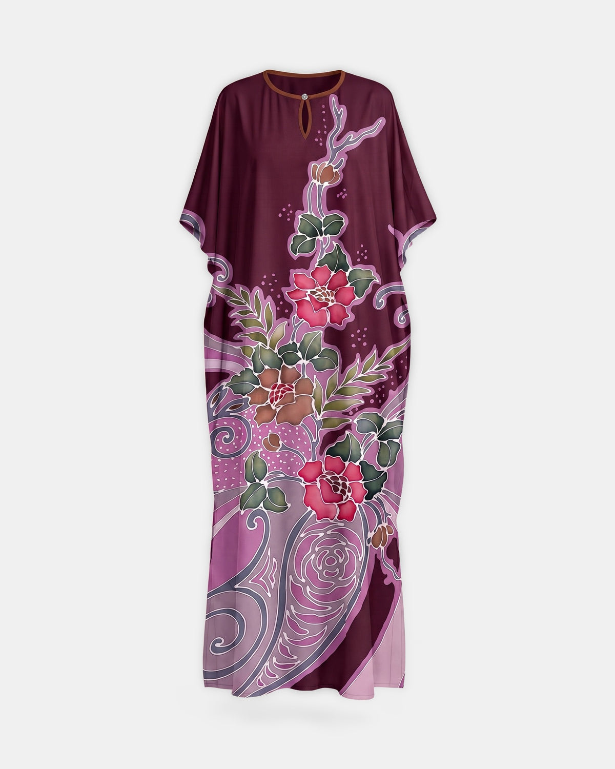 Kaftan Batik K6, Maroon