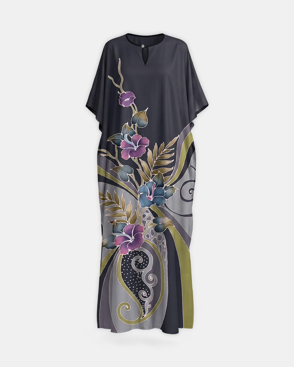 Kaftan Batik K8, Charcoal